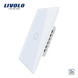 Interruptor Livolo 1 botão com remote banco