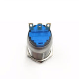 Botão 19mm girar 2 posições Inox