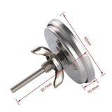 Termômetro preto sem borda