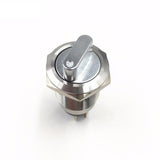 Botão 19mm girar 2 posições Inox