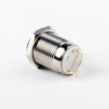 Botão 12mm sem trava cabeça chata Inox