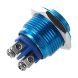 Botão 16mm sem trava colorido Inox